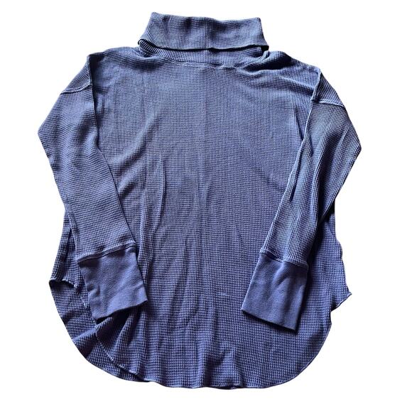 Aritzia The‎ Group Babaton Women's M Shirt Thermal Waffle Knit Mock Neck Casual - Picture 1 of 7